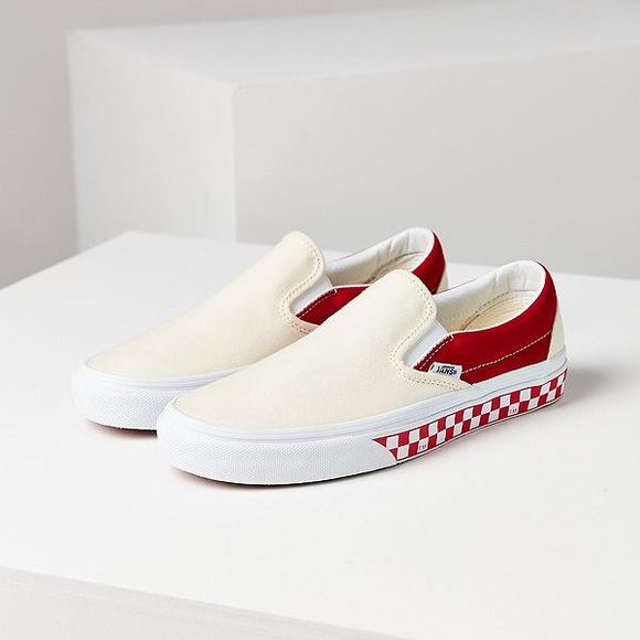 vans slip on sidewall checkerboard